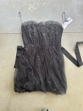 White By Vera Wang Black Sequence Mini Dress New With Tags Size Medium