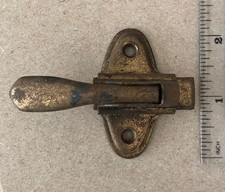 Vintage Cabinet / Cupboard Door Lever Spring Latch Pull