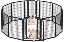 Recinto per Cani 12 Pz 65 X 80 Cm Cuccioli Conigli Gatti Animali Domestici Da In