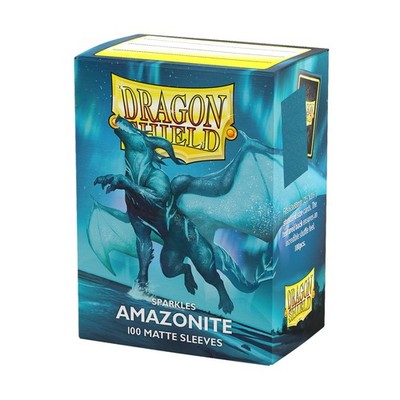 Dragon Shield Matte Sparkles Amazonite 100 Protective Sleeves