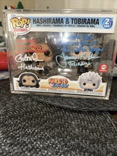 Funko Pop! Naruto Shippuden Hashirama & Tobirama 2-Pack AE Exclusive Signed JSA