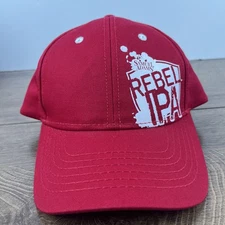 Rebel IPA Baseball Hat Rebel Red Cap Adjustable Red Adult Size Hat