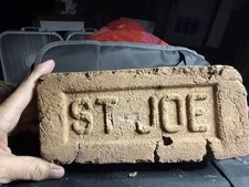 Antique 1800s ST JOE Brick Molded Face St. Joe Brick Works 8" X 3.75" X 2.25"
