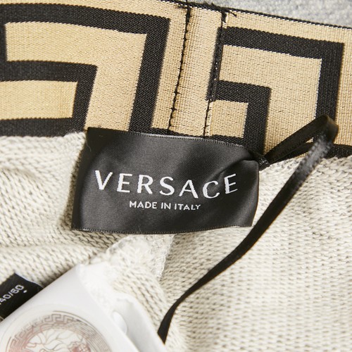 Versace Kids Grey Logo Waist Tape Detail Sweatpants 10 Yrs - Picture 5 of 6