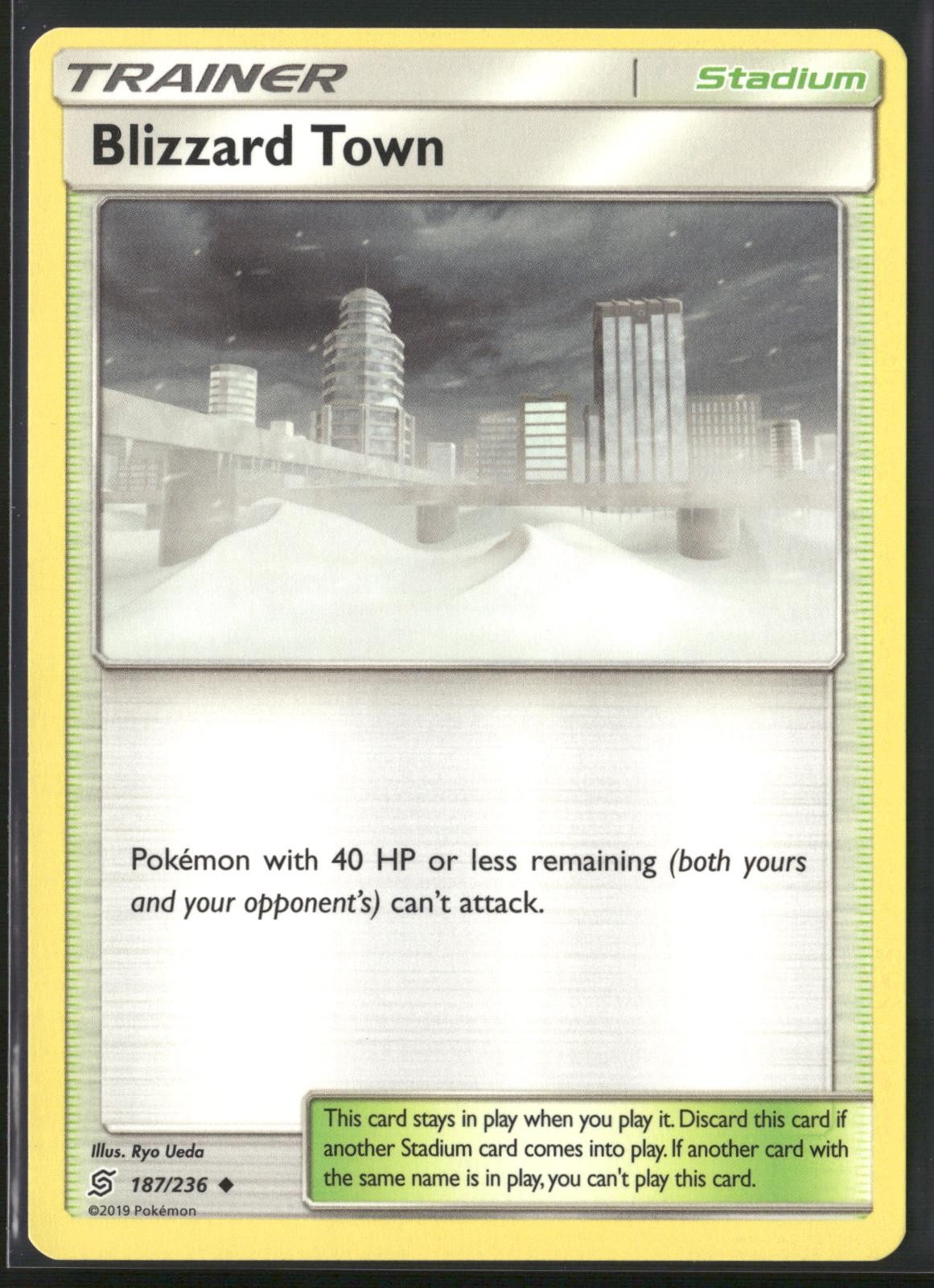 Blizzard Town 187/236 Uncommon Unified Minds Pokemon Near Mint
