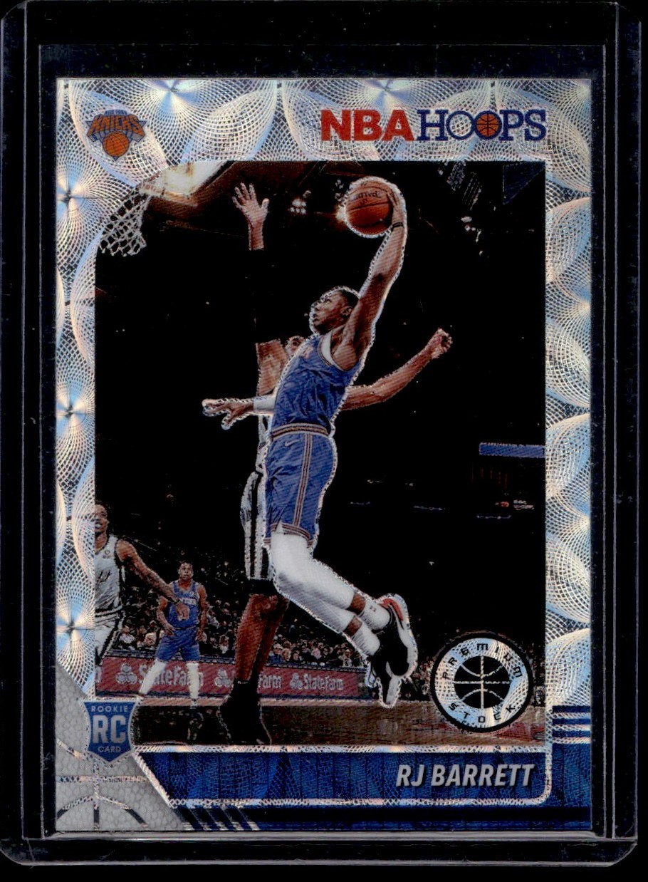 2019-20 Hoops Premium Stock Scope Silver RJ Barrett RC New York Knicks #201