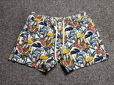 Marine Layer Board Shorts Mens 38 Floral Swim Trunks Mesh Pockets Unlined