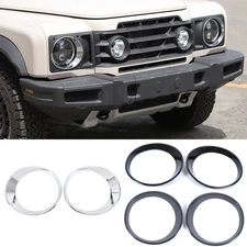 Front Headlight Lamp Cover Trim Ring Bezel For INEOS Grenadier 2022-2025 Pair