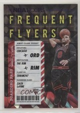 2020-21 Panini NBA Hoops Frequent Flyers Purple Explosion Zach LaVine #12 07rd