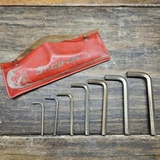Snap-On 7 Piece Allen Wrench Set Metric Hex Key C15B 1mm- 12mm Good Used