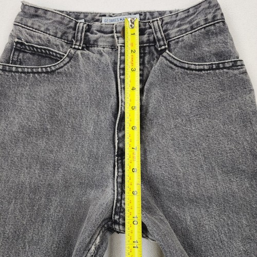 VINTAGE Guess Girls Size 8 Grey Acid Wash Denim Jeans Georges Marciano - Picture 13 of 16