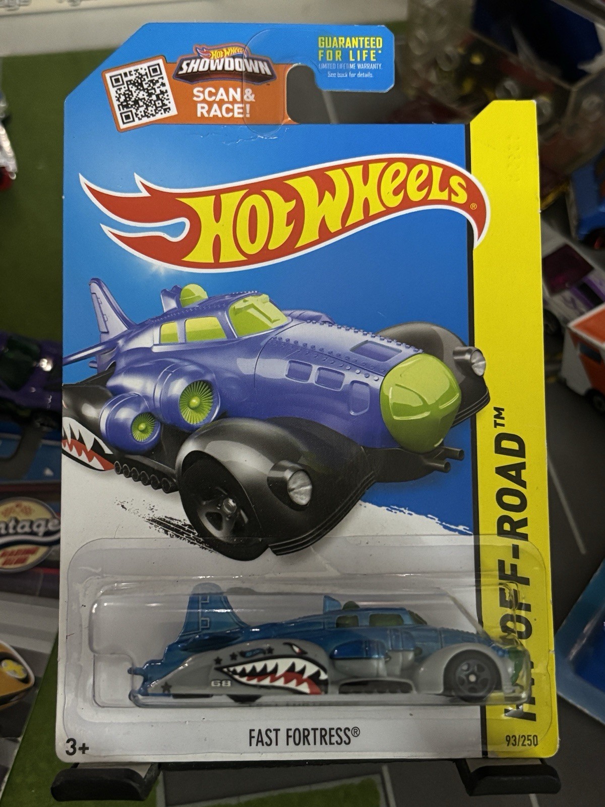 Hot Wheels Fast Fortress 1:64 Diecast Off-Road Blue Gray Ages 3+