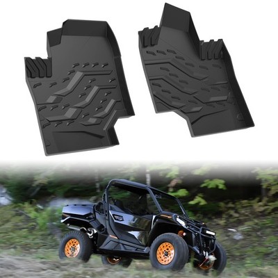 TPE Floor Mats for Can-Am Commander Trail Sport, Front Row Floor Liners All W...