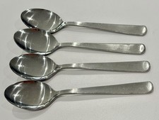 JapanAirlines StainlessSteel Espresso Spoons Set of 4 Vintage JAL Catering