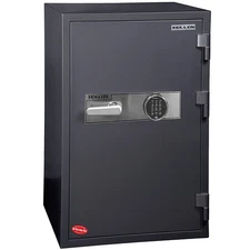 Hollon HS‑1000E 2‑Hour Fireproof Office Safe, Electronic Lock, 440 lbs, Gray