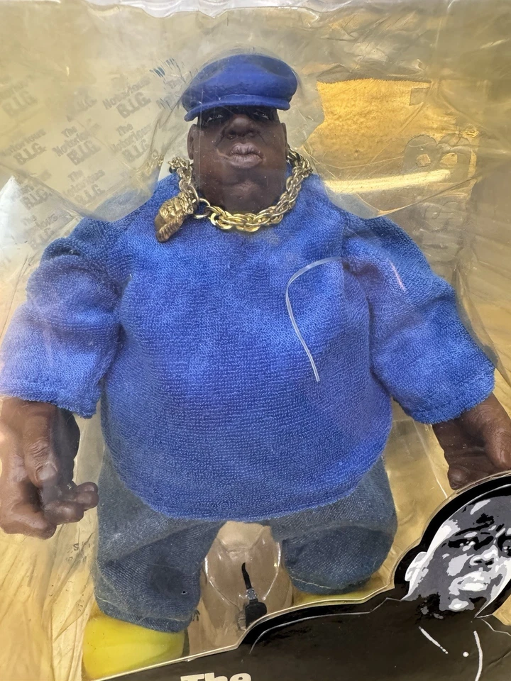 Notorious B.I.G. Action Figure by Mezco - With Gold Neck Chain 2006 - Image 2 of 4