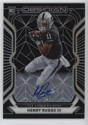 2020 Panini Obsidian Rookies 58/150 Henry Ruggs III #105 Rookie Auto RC 1if6