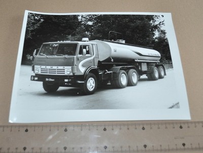 Kamaz 5410 Trailer 9674 Fuel Tank Truck Soviet USSR Factory Photo