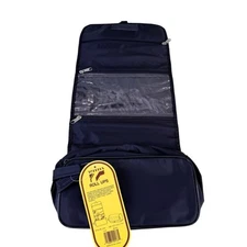 Philip Morris Roll Up Travel Organizer Toiletry Cosmetic Bag Black Toppers NWT