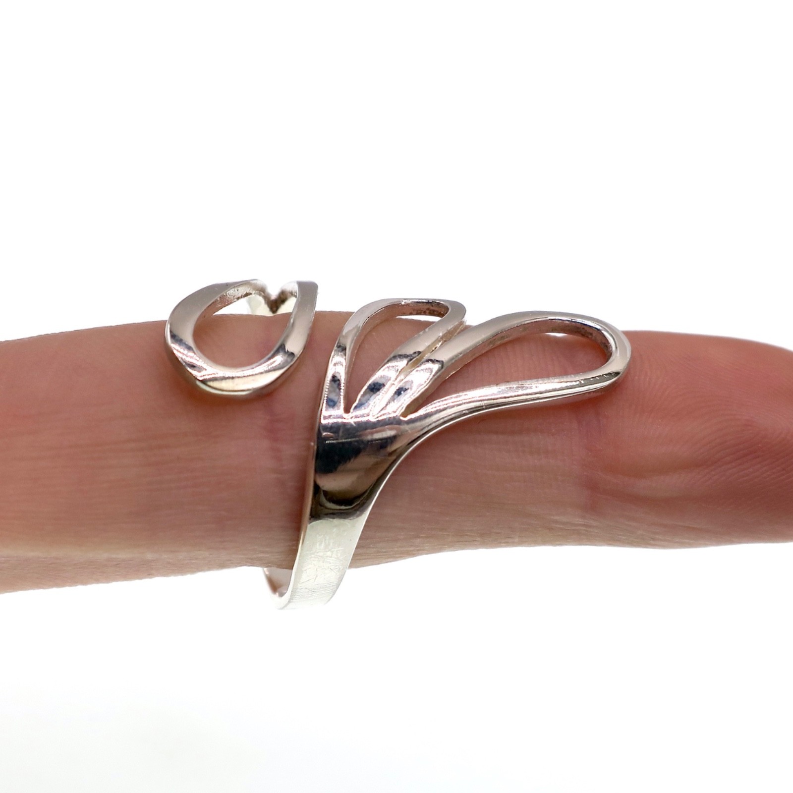 Sterling Silver Polished Adjustable Loop Style Fa… - image 2