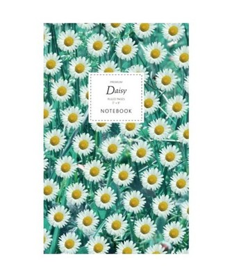 Daisy Notebook - Ruled Pages - 5x8 - Premium: [Teal Leaf Edition] Fun notebook 9