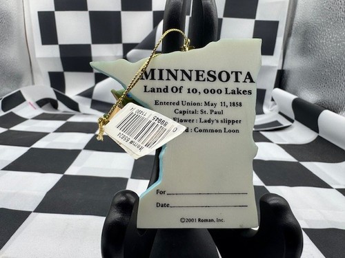 Minnesota Land Of 10000 Lakes 2001 Roman Inc Christmas Ornament - Picture 3 of 3