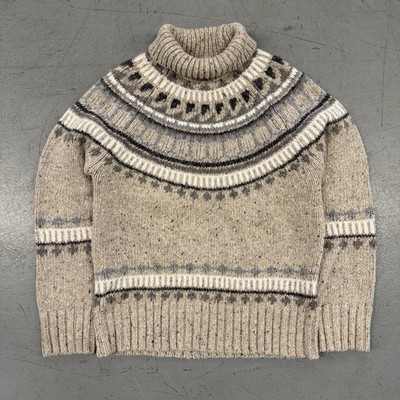 Alex Mill Apres Ski Fair Isle Turtle Neck Sweater Women s XS