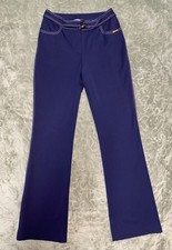 St. John Sport Navy Blue Dress Pants by Marie Gray, with built in belt, Size 4