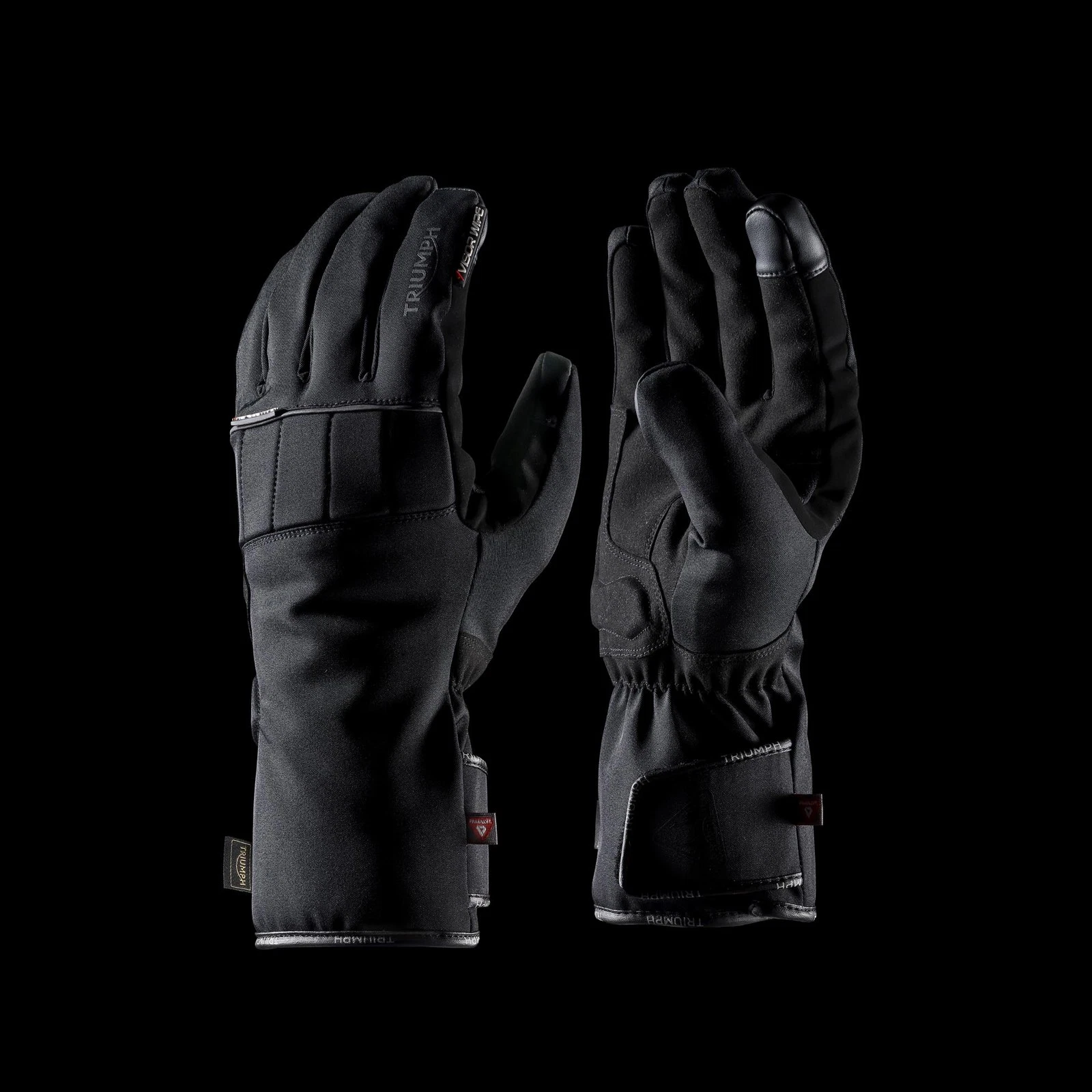 Triumph MGVA22001-M - Blisset Waterproof Insulated Motorcycle Gloves - Size M