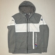 BMW Motorsport X Puma Full Zip Sweatshirt Hoodie Jacket Logo Men  s Size Small