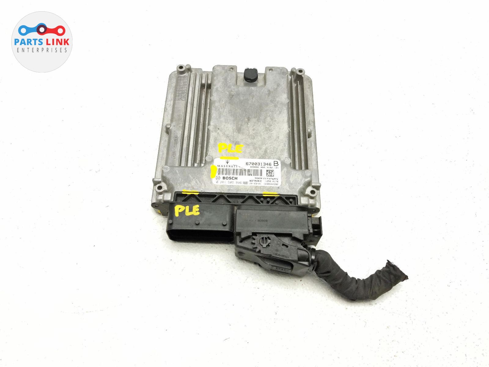 2017-20 MASERATI LEVANTE ENGINE CONTROL MODULE ECM ECU HARNESS 670031346 M161