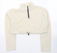 Womens UK Size M SheIn Ivory Pullover Sweatshirt