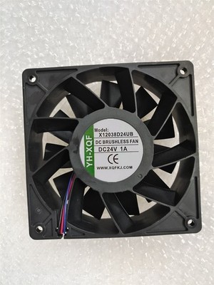 1 PCS  YH-XQF Fan X12038D24UB DC24V 1A 12038 12CM 3-Pin High air volume  fan #vn