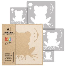 KIDS Reusable Plastic Stencils 5 pcs // FROG