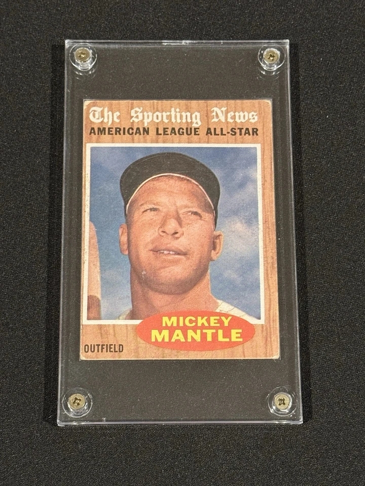 1962-Topps #471 Mickey Mantle/All Star/Potencial PSA 5-6 clasificación Ai incluida Foto 4 de 4