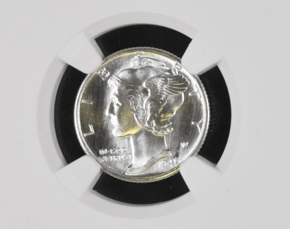 1941-D MERCURY DIME 10C NGC MS67*FB POP 1 - Green Label “SUPERB EYE APPEAL” 🥇 - Image 2 of 4