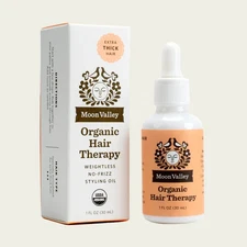 New MOON VALLEY ORGANICS Organic Hair Therapy Oil For Extra Thick Hair
