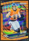 2025 Panini Prizm Bo Nix Orange Wave /65 #142 Denver Broncos KH