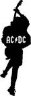 Angus Young Sticker Vinyl Cut 14 X 42 Cm. Vinyl Cut Stickers.