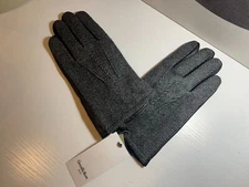 Goodfellow & Co Mens Herringbone Tech Touch Gloves, Gray/Black Size M/L