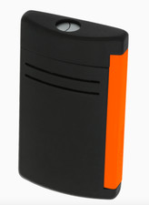 S.T. Dupont MaxiJet Lighter, Black With Orange Trigger 020169 (20169) New In Box