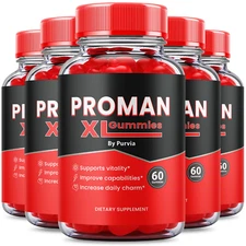 (5 Pack) Proman XL Gummies For Men - Pro Man XL Gummies - Proman XL