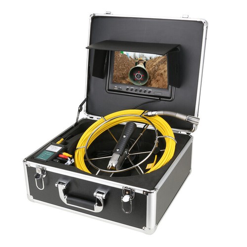 Sewer Camera with 512HZ Sonar 9" Monitor DVR 50M Pipe Inspection Camera - Picture 10 of 15