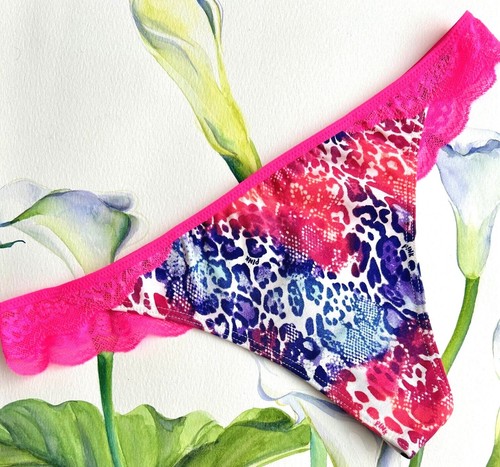 Victoria's Secret PINK LACE BACK THONG Panty PANTIES S M L U pick 1 NEW - 第 9/18 張圖片