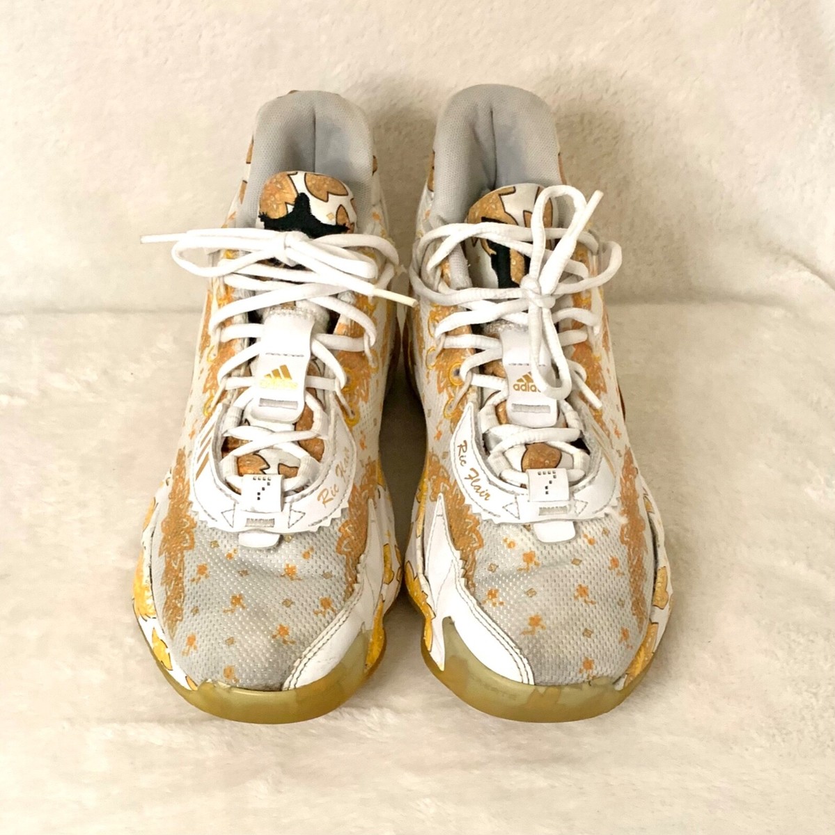Adidas Dame 7 Ric Flair King of Drip White Gold Basketball Shoes Men\'s Sz 13 Buy Ric Flair x adidas Dame 7  main image 2