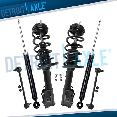 Front Struts Spring Sway Bars Rear Shock Absorbers for 2014 - 2017 Ford Fiesta