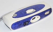 AS IS - Polaroid I-Zone Instant Pocket Film Camera Blue  White w/ Strap 