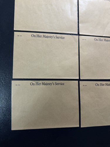 Set Of 8 On Her Majesty’s Service & Logo Unused Vintage Letter Envelopes - 第 3/14 張圖片