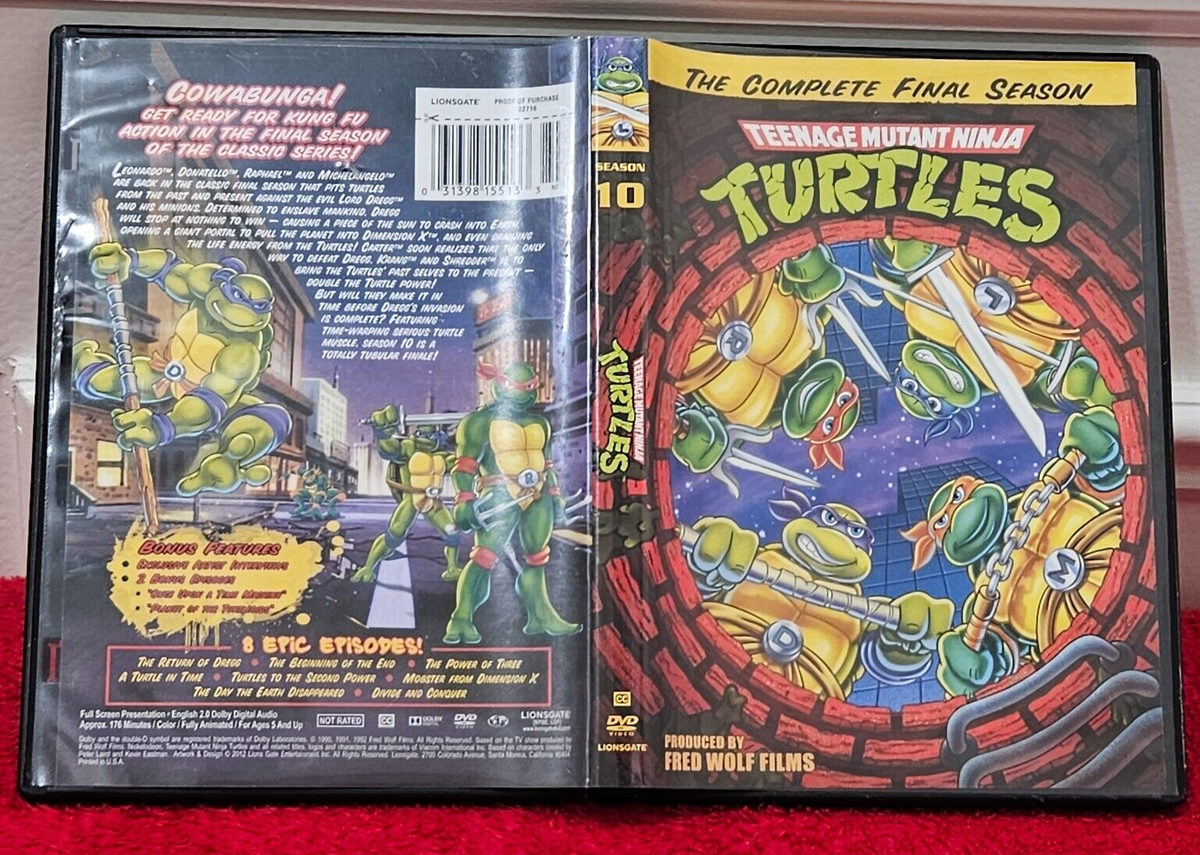 EUC Teenage Mutant Ninja Turtles Season 10: The Complete Final