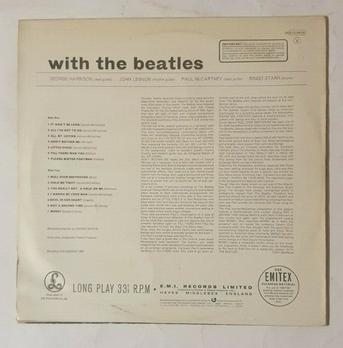 The Beatles - With The Beatles - 1977 - 8E068 -04181 - Portuguese Vinyl LP - Bild 2 von 4